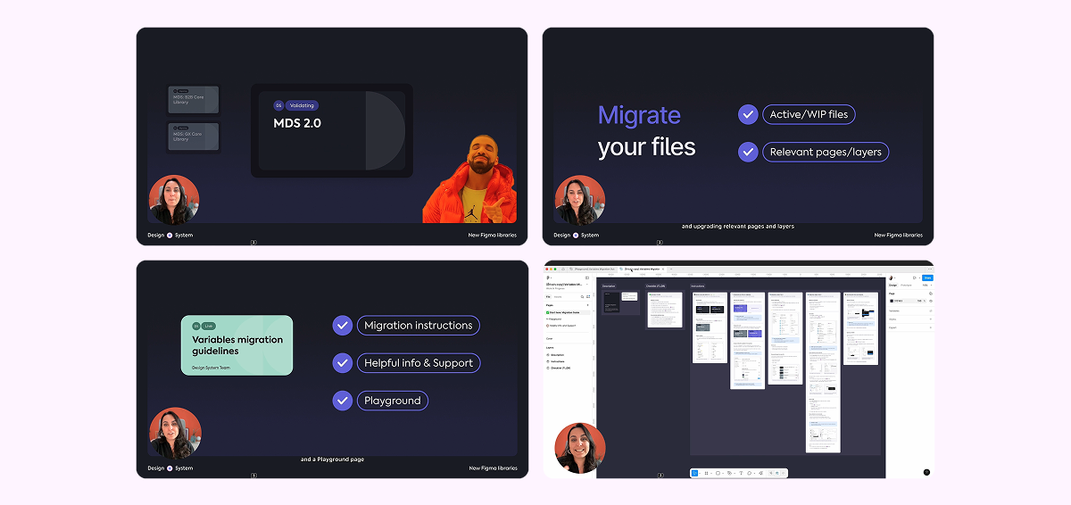 Illustrative image displaying three Figma file covers, representing different design projects.